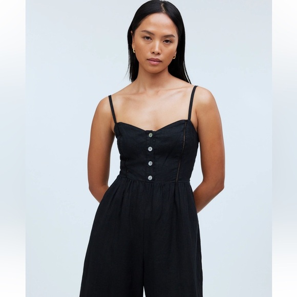 Madewell Sleeveless Wide-Leg Jumpsuit in 100% Linen - Picture 5 of 6